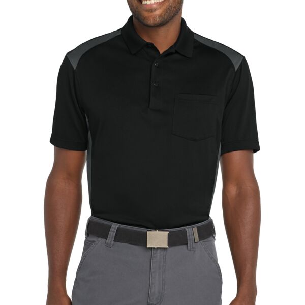 CornerStone Select Snag Proof Two Way Colorblock Pocket Polo CS416 Select Snag Proof Two Way Colorblock Pocket Polo Thumbnail