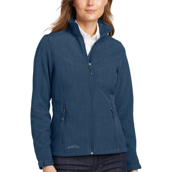 Eddie Bauer Women's Shaded Crosshatch Soft Shell Jacket EB533 Women's Shaded Crosshatch Soft Shell Jacket Thumbnail