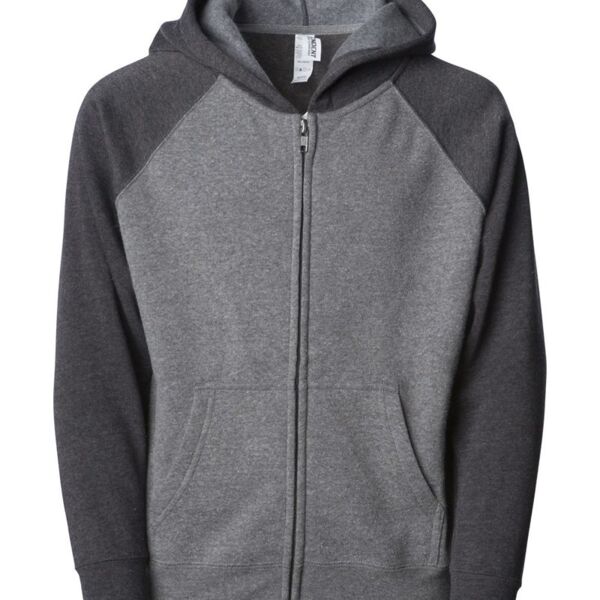 Toddler Lightweight Special Blend Raglan Zip Hood Thumbnail