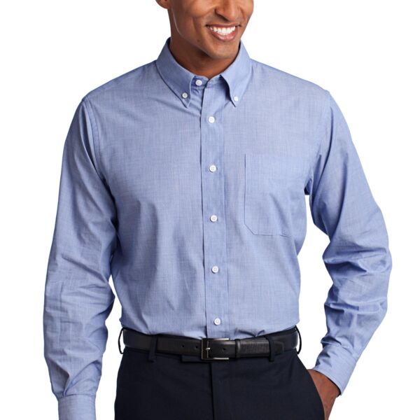 Port Authority Crosshatch Easy Care Shirt S640 Crosshatch Easy Care Shirt Thumbnail